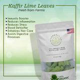 Organic Dried Whole Kaffir Lime Leaves,  14 GMS