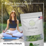 Organic Dried Whole Kaffir Lime Leaves,  14 GMS